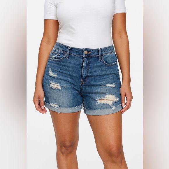 Lane Bryant Pants - Lane Bryant Denim Distressed Women's Shorts 14